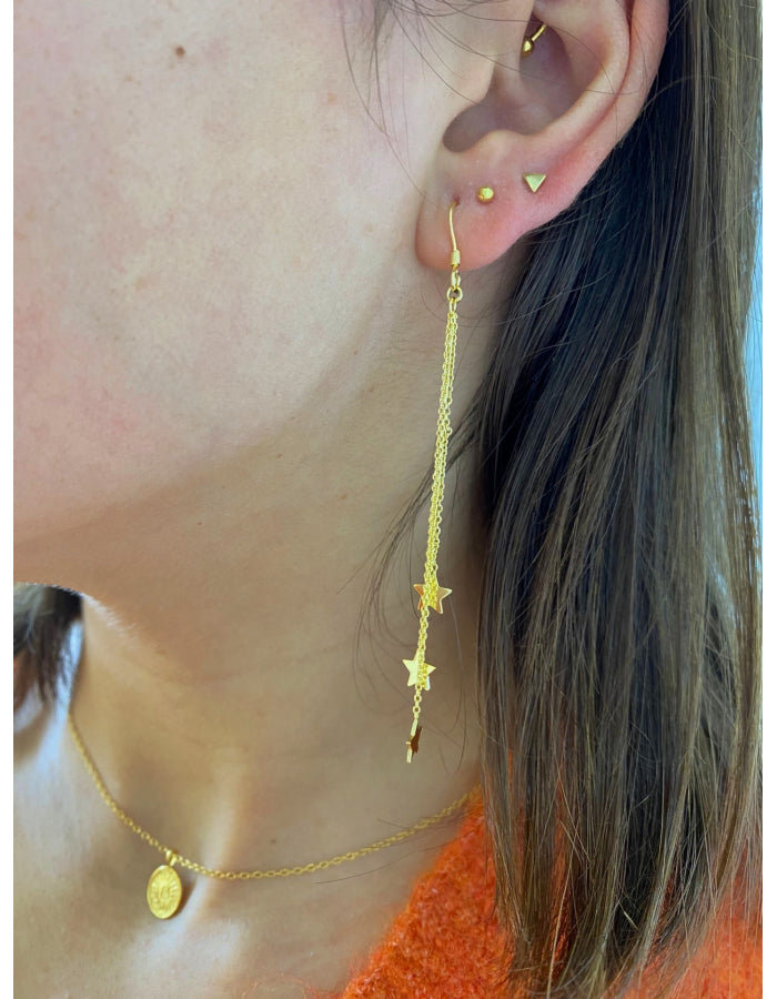 PENDIENTES  ESTRELLITAS ORO