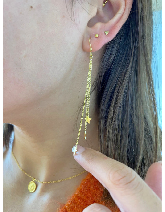 PENDIENTES  ESTRELLITAS ORO