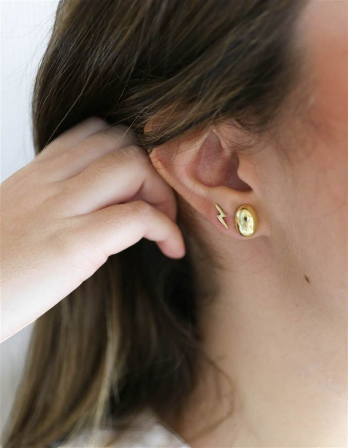 PENDIENTES  LUNAS, BOLITAS, RAYOS ORO
