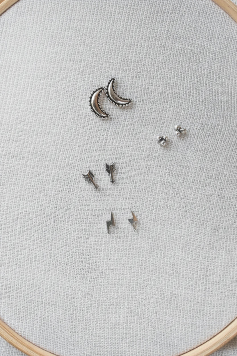 PENDIENTES RAYO, FLECHA, BOLITAS, LUNA