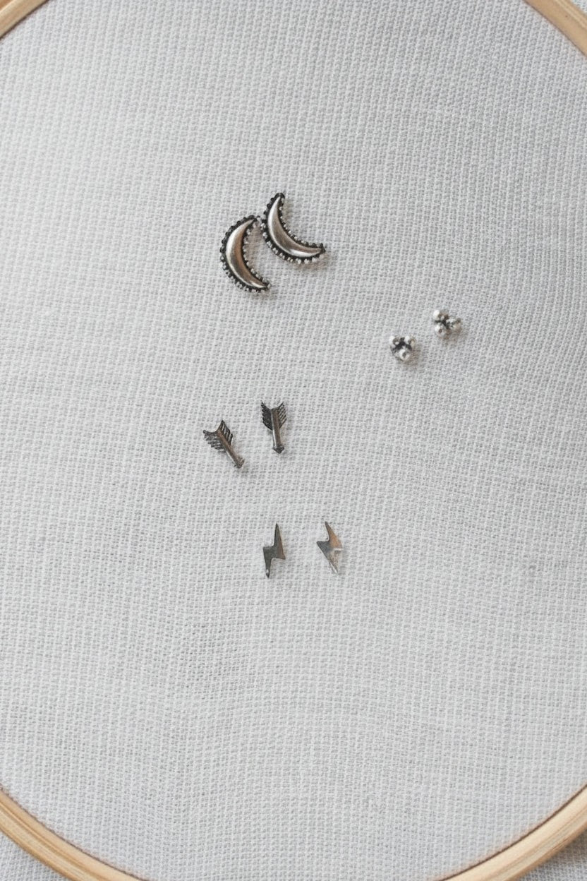 PENDIENTES RAYO, FLECHA, BOLITAS, LUNA