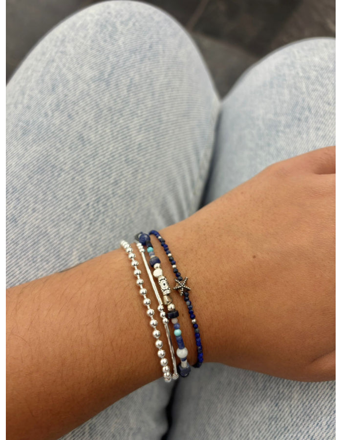 PULSERA SILVER DOTS