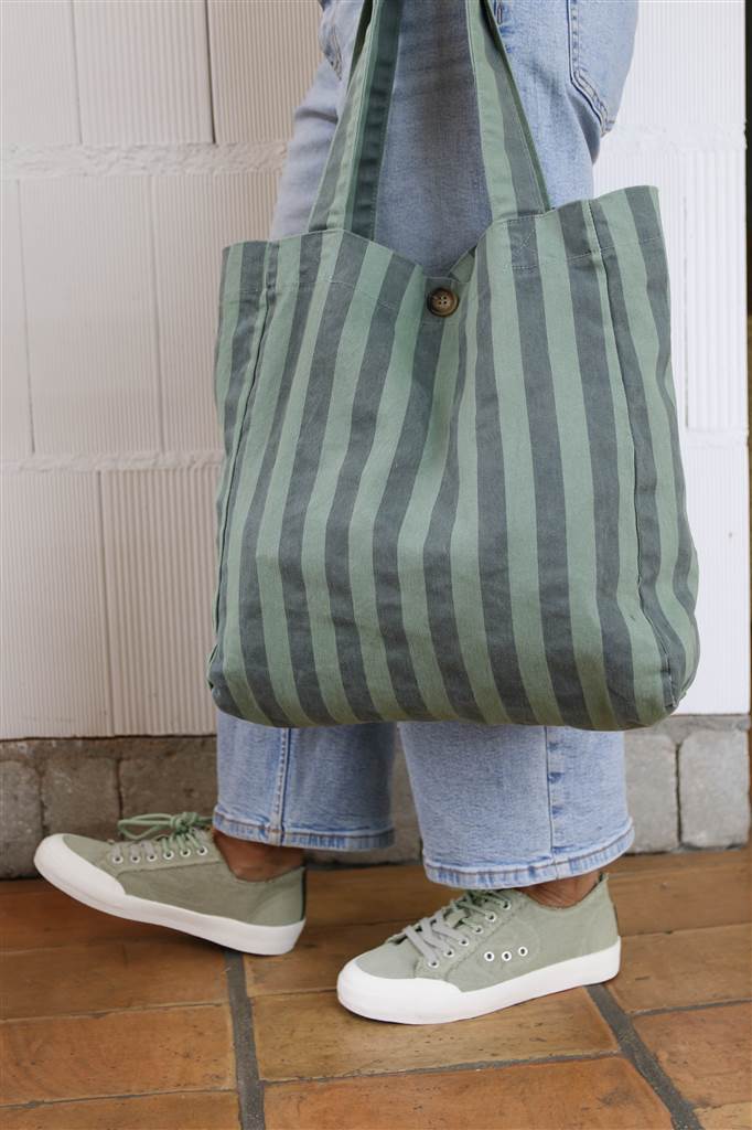 BOLSO STRIPES VERDE