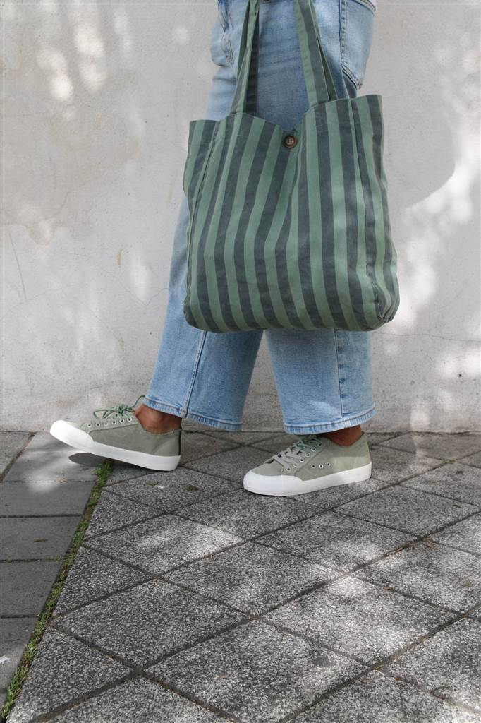 BOLSO STRIPES VERDE