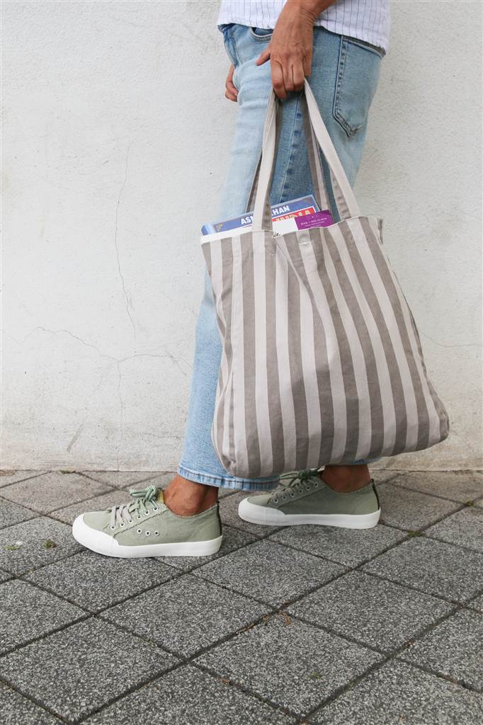 BOLSO STRIPES BEIGE