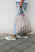 BOLSO STRIPES BEIGE