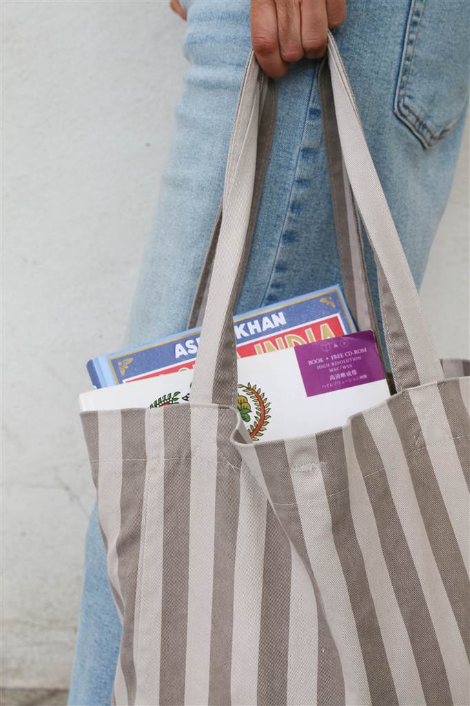 BOLSO STRIPES BEIGE