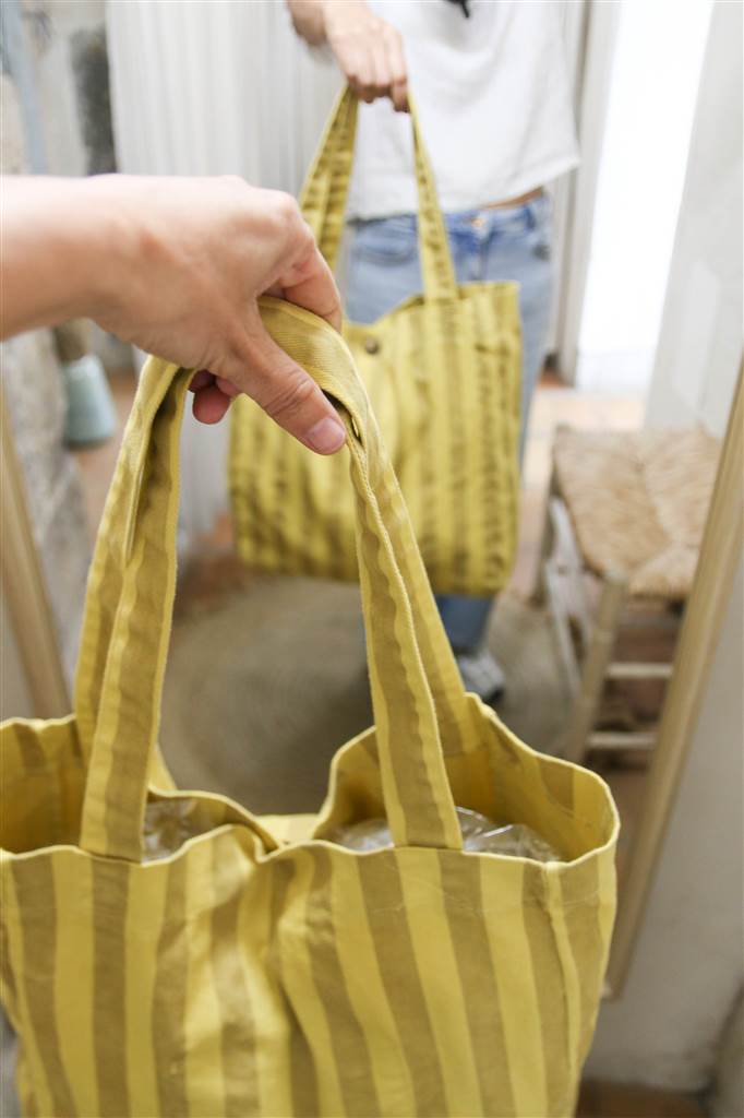 BOLSO STRIPES AMARILLO