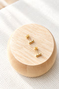 PENDIENTES 3 BOLITAS ORO