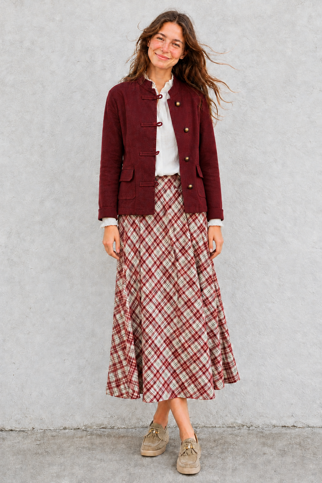 FALDA ESCOCIA ROSE