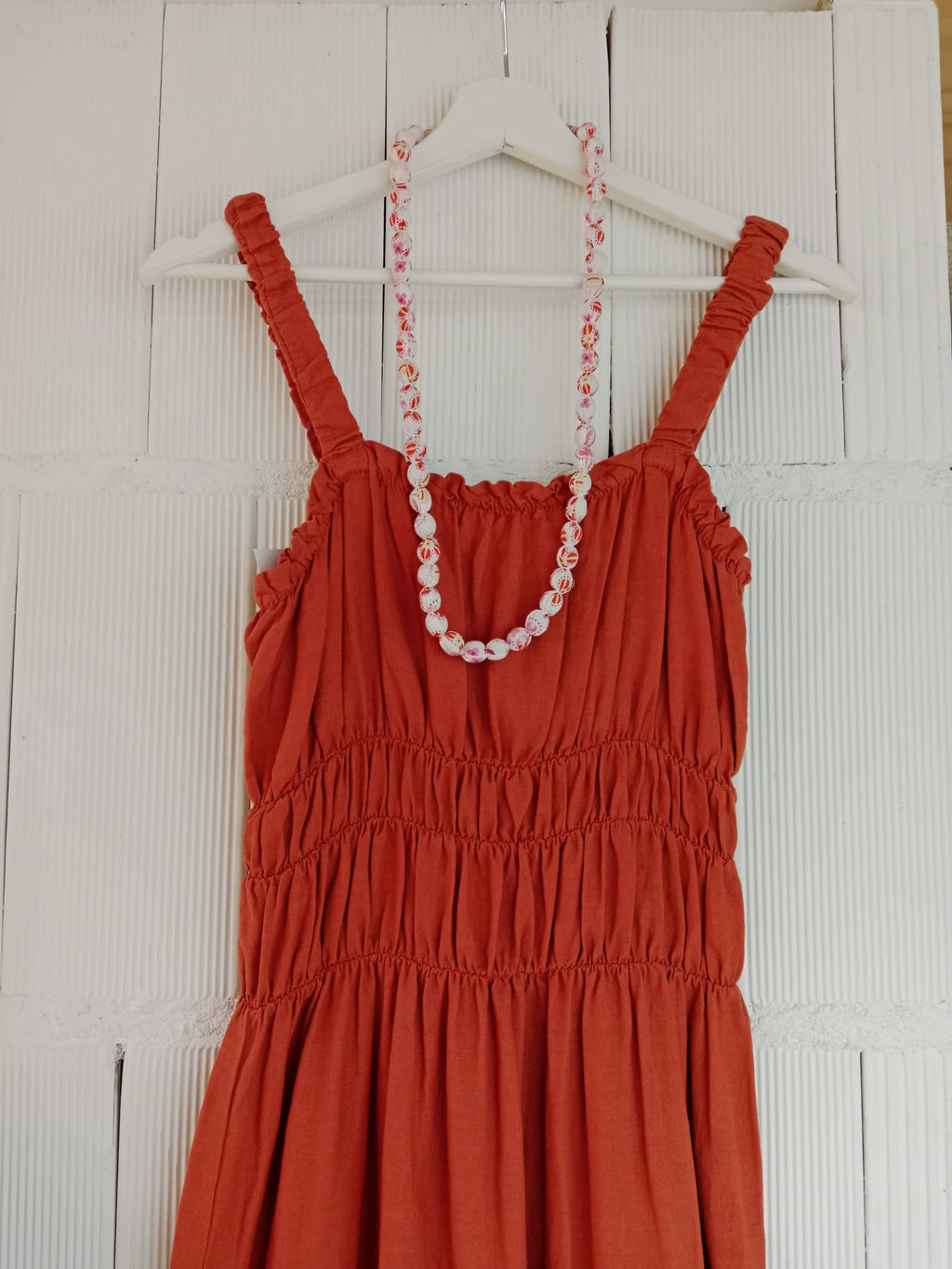 VESTIDO TRIGO TEJA