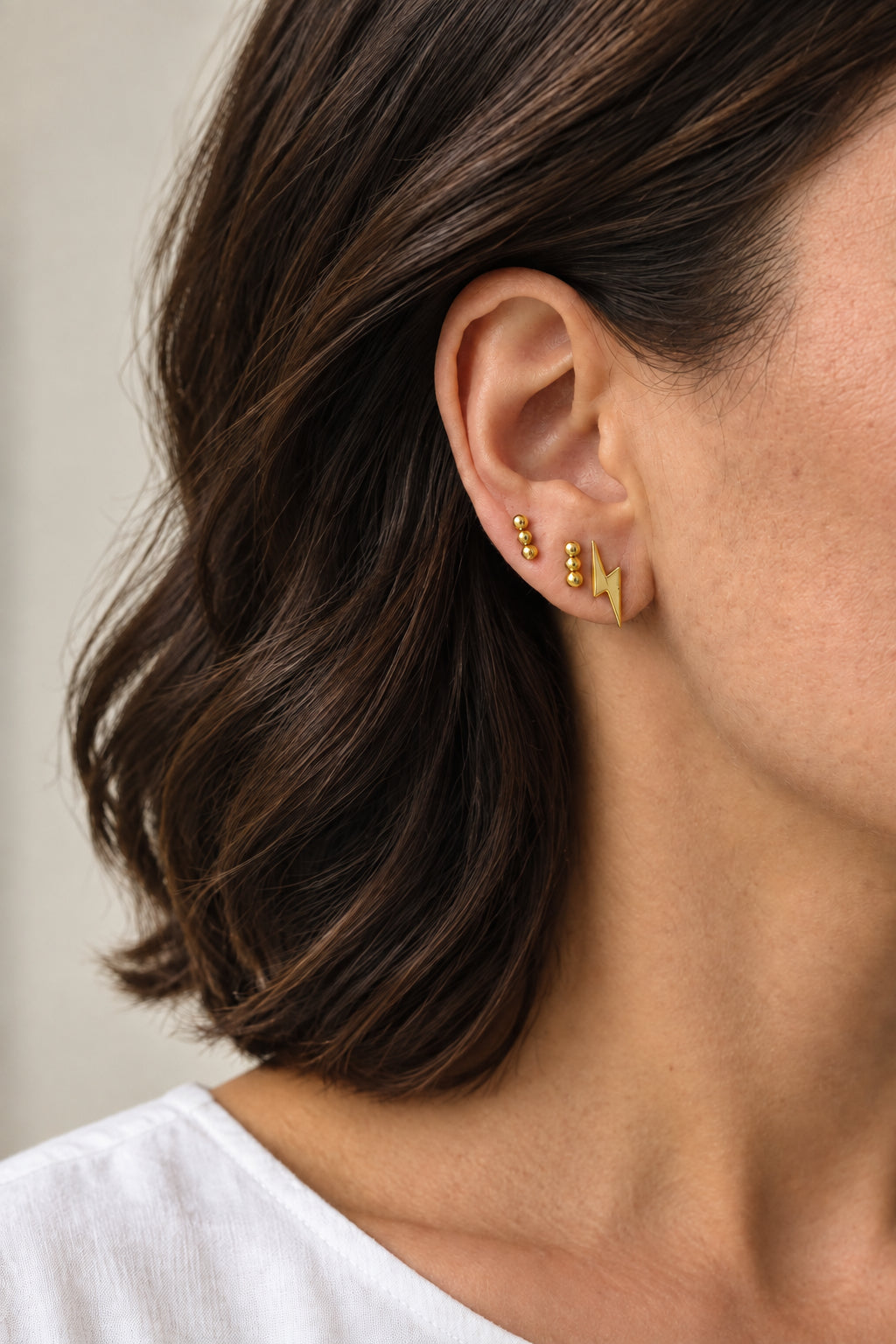 PENDIENTES RAYOS ORO
