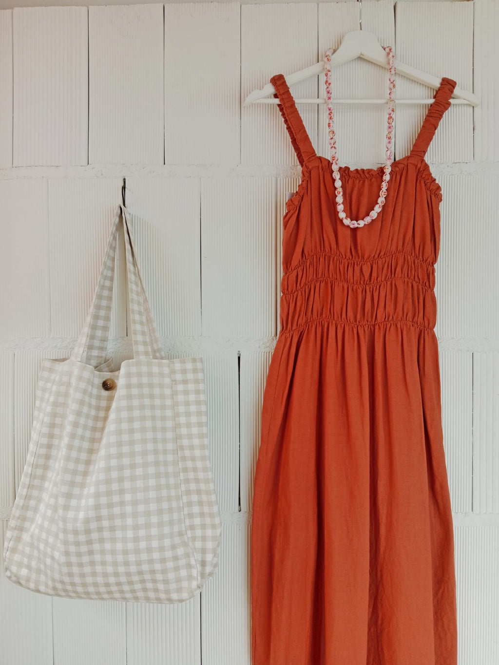 VESTIDO TRIGO TEJA