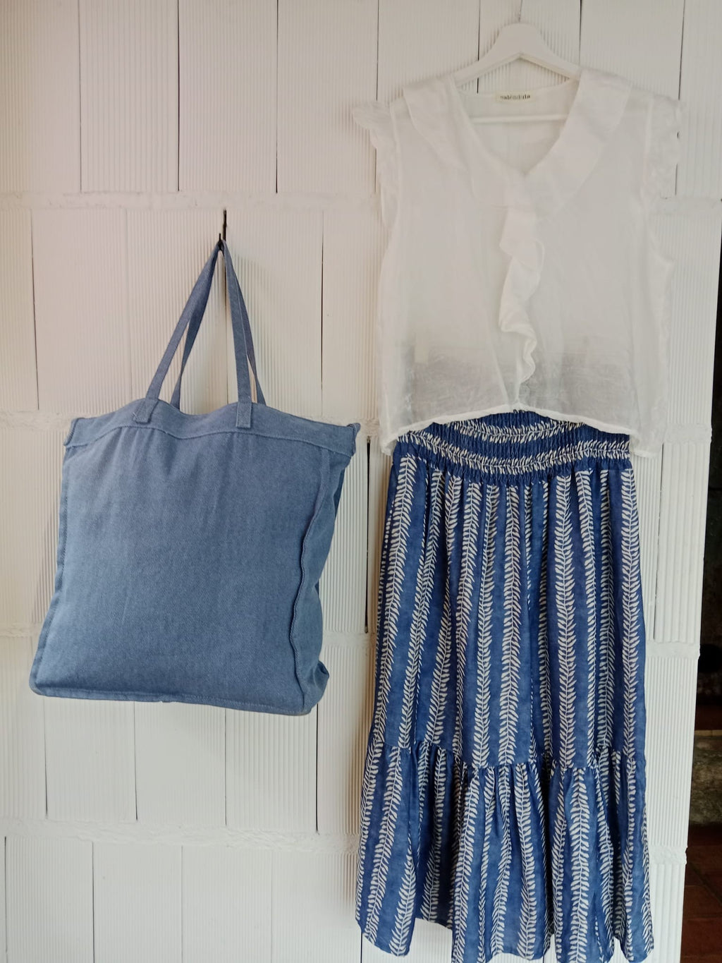 FALDA RAMILLETE BLUE