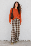 PANTALÓN CUADROS MARRÓN