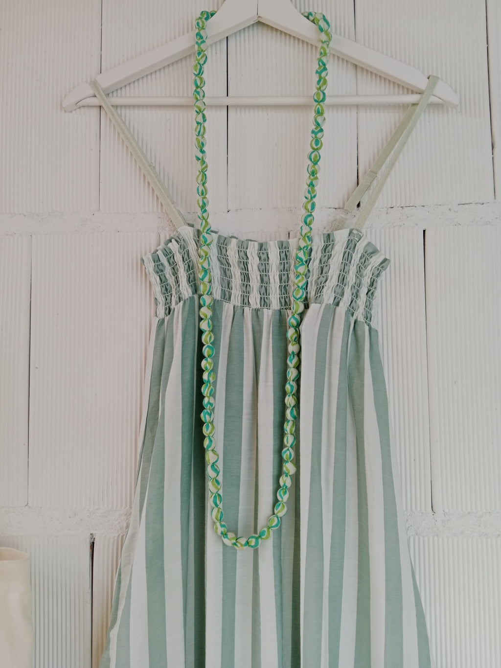VESTIDO RAYAS MENTA