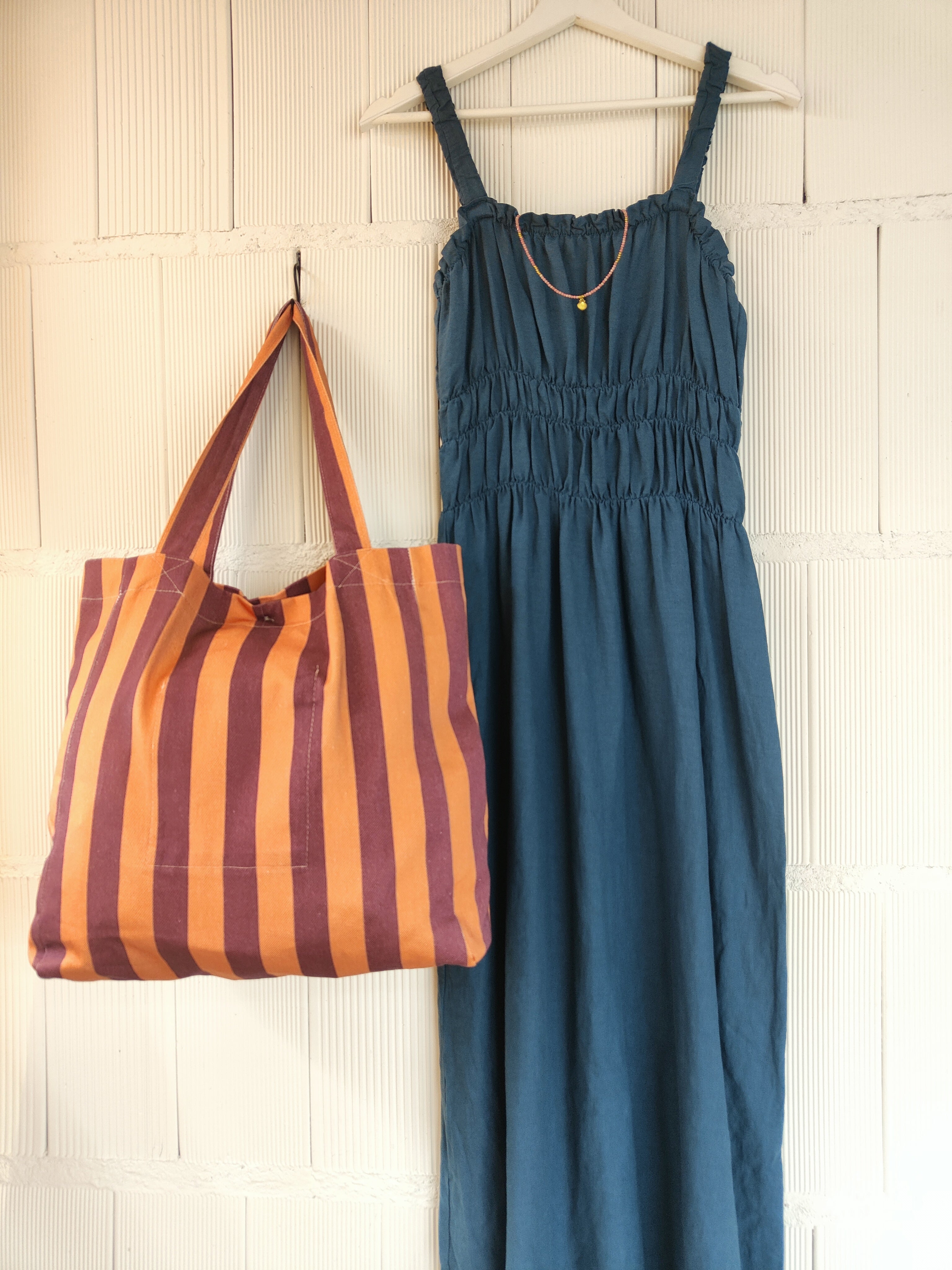 VESTIDO TRIGO AZUL
