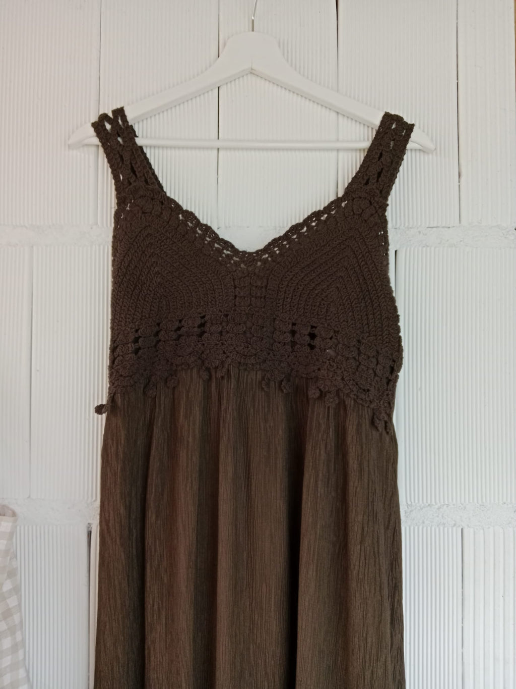 VESTIDO CROCHET CHOCOLATE