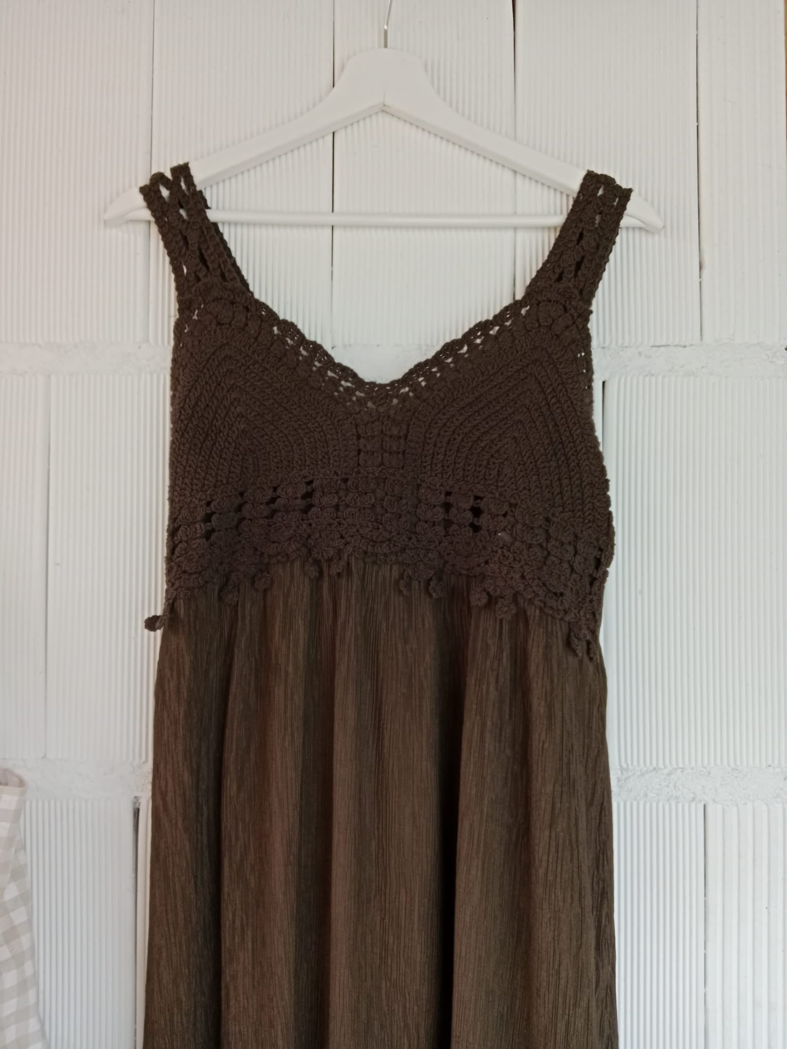 VESTIDO CROCHET CHOCOLATE