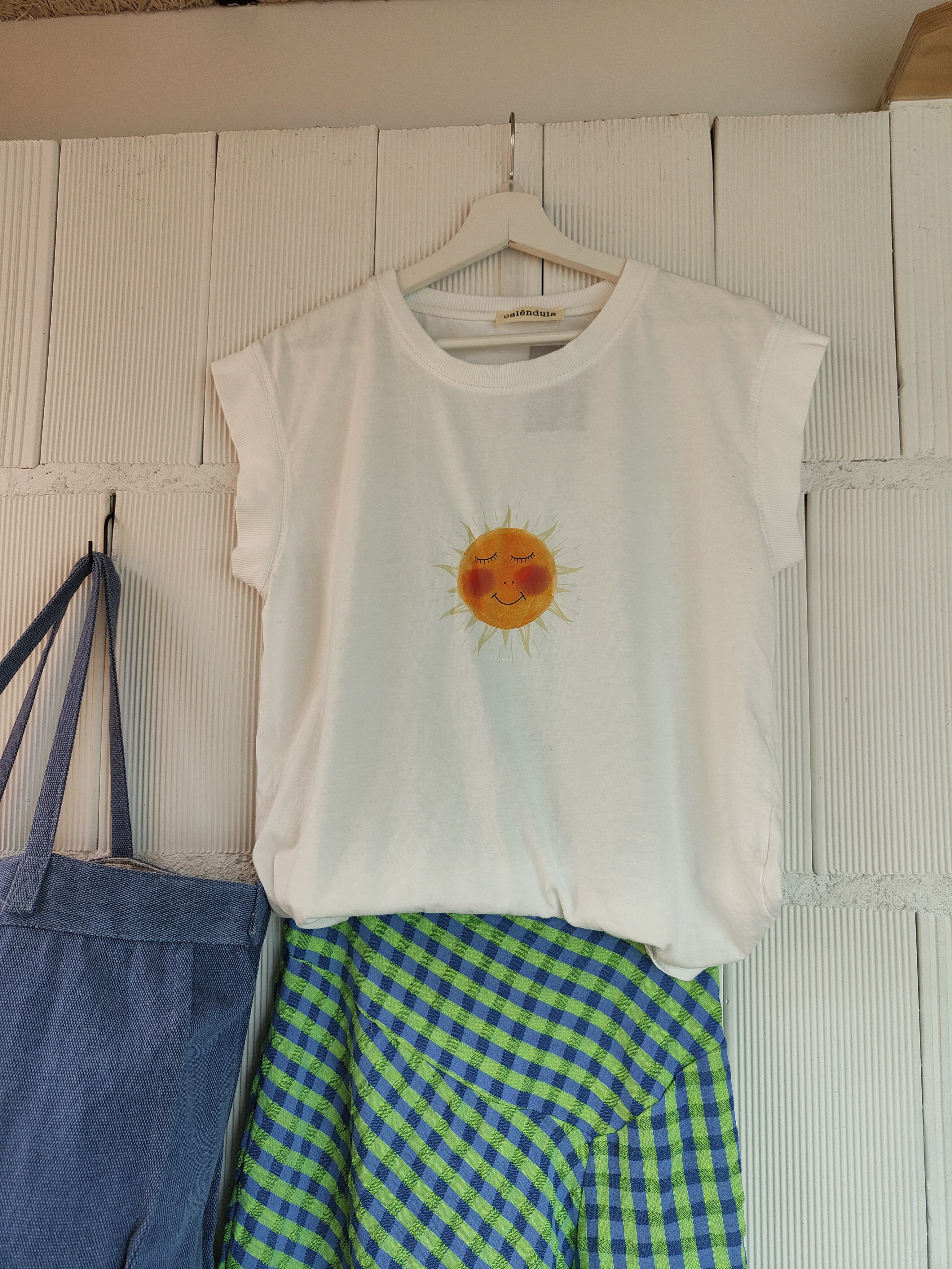 CAMISETA SOL BLANCA