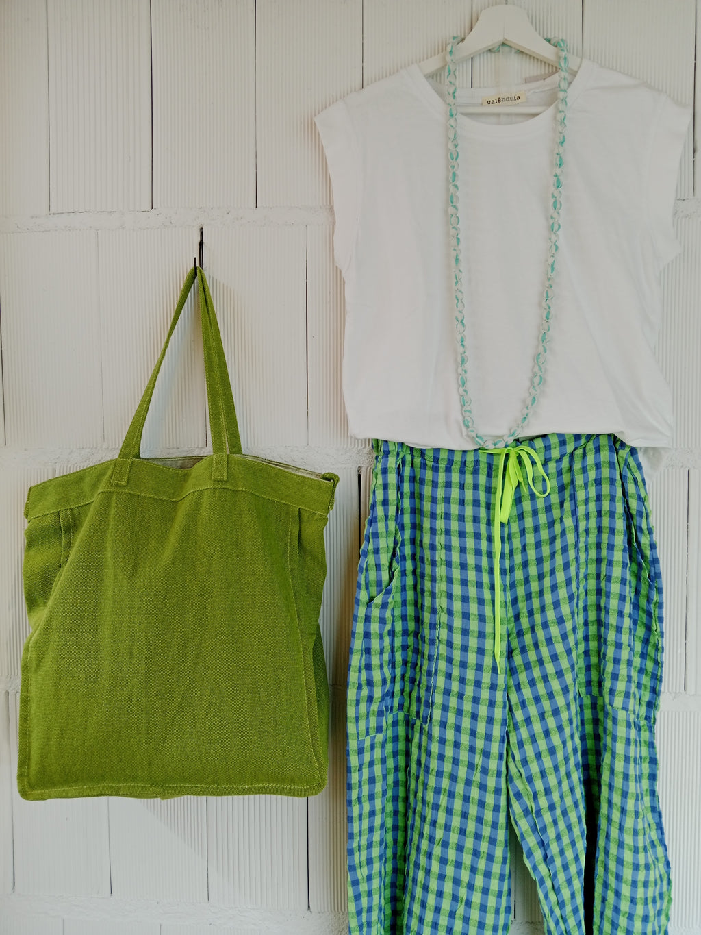 PANTALÓN CUADROS LOLA VERDE