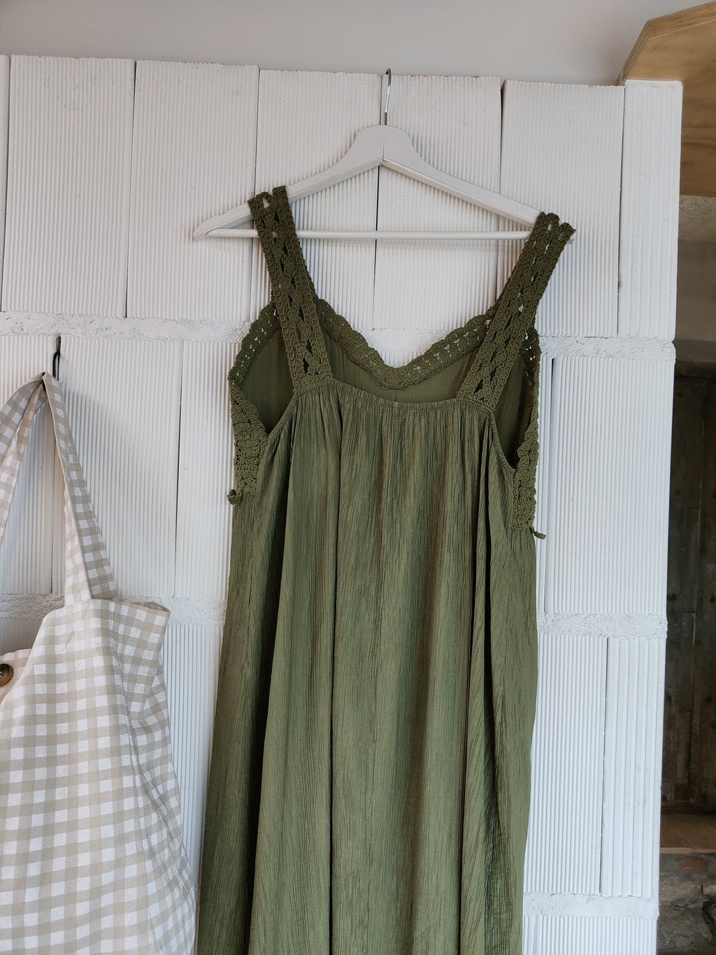 VESTIDO CROCHET VERDE