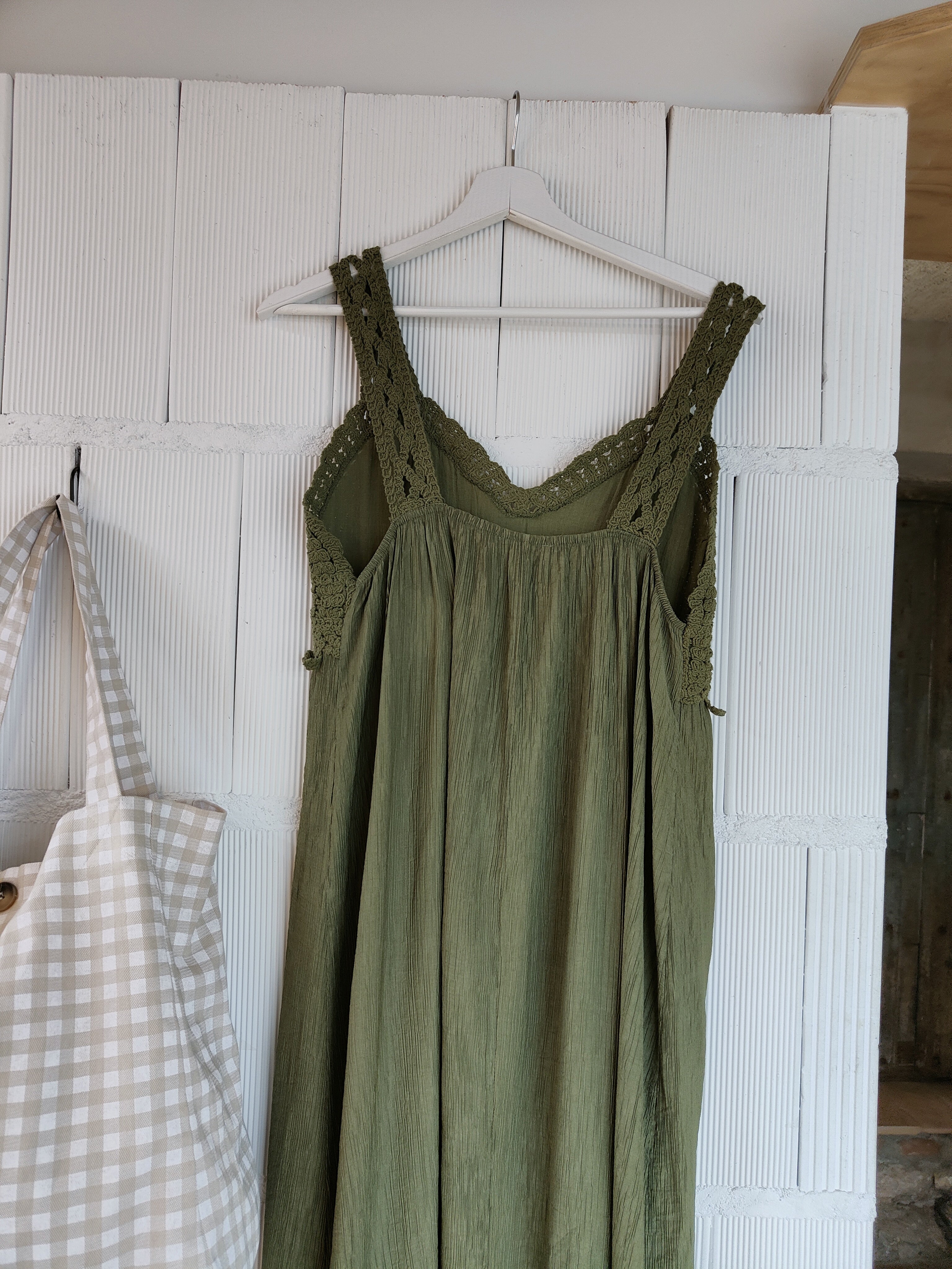 VESTIDO CROCHET VERDE