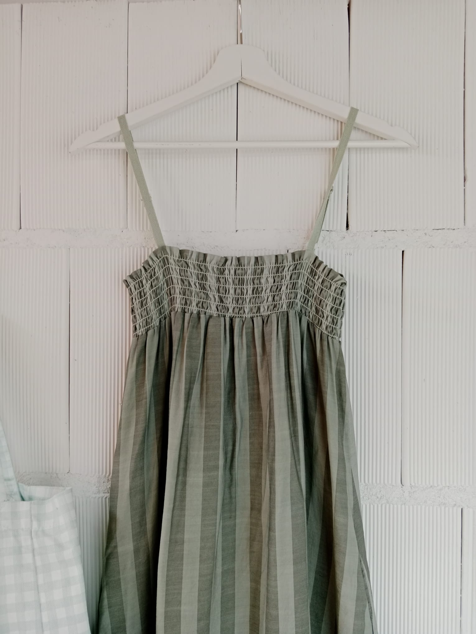 VESTIDO RAYAS VERDE