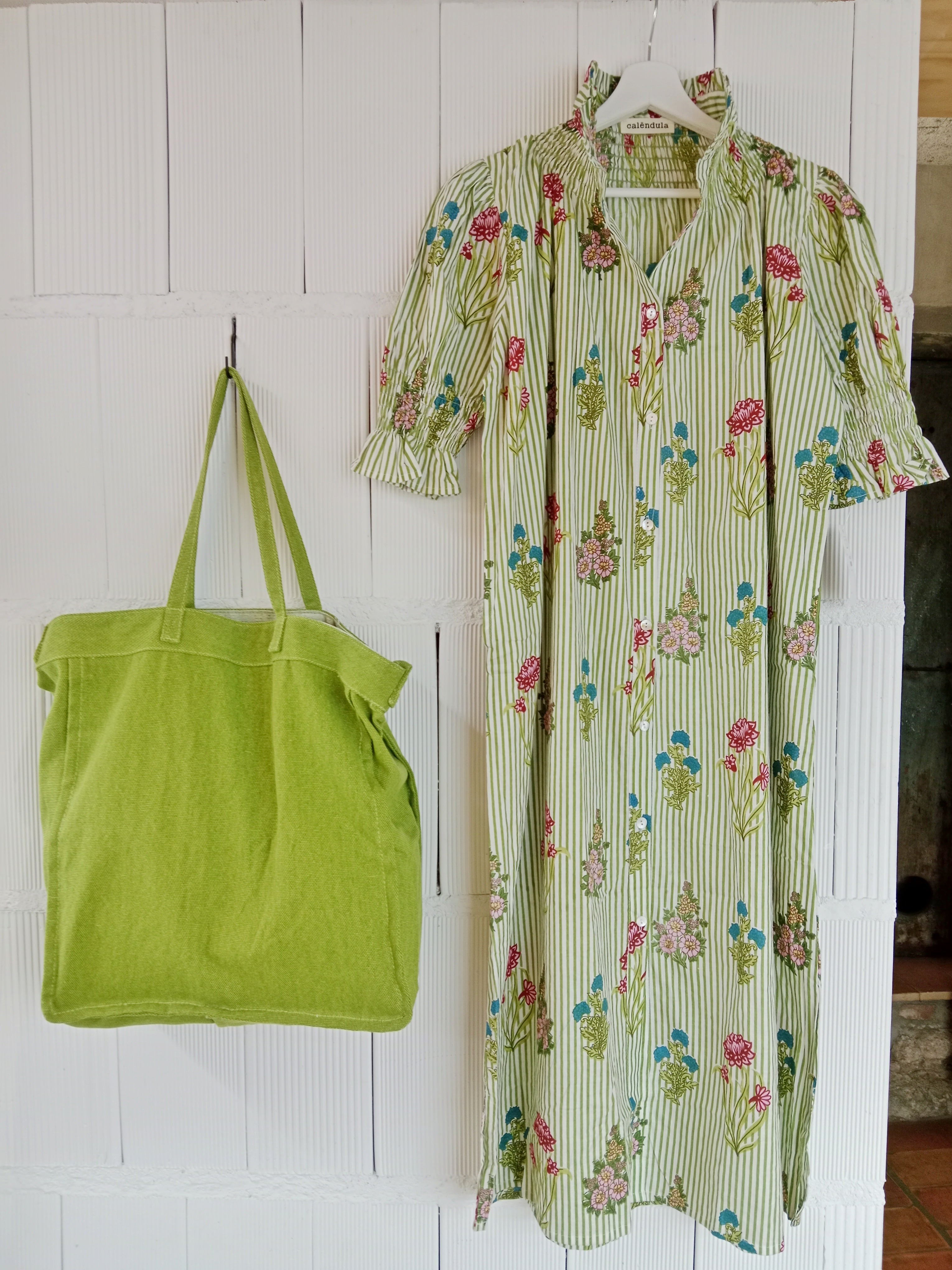 VESTIDO INDIA VERDE