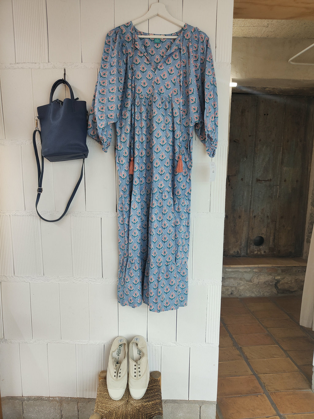 VESTIDO JARDÍN AZUL