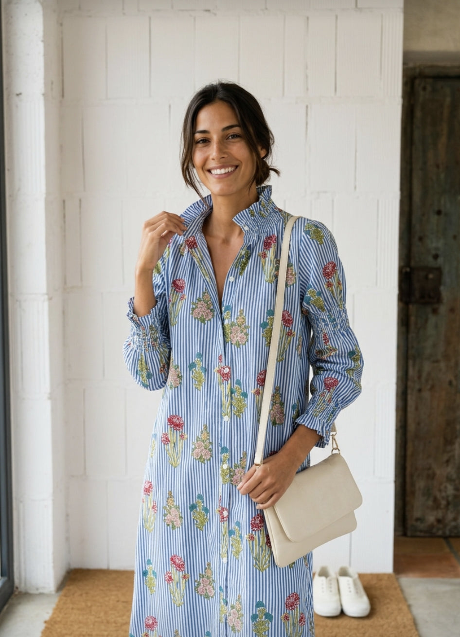 VESTIDO INDIA AZUL