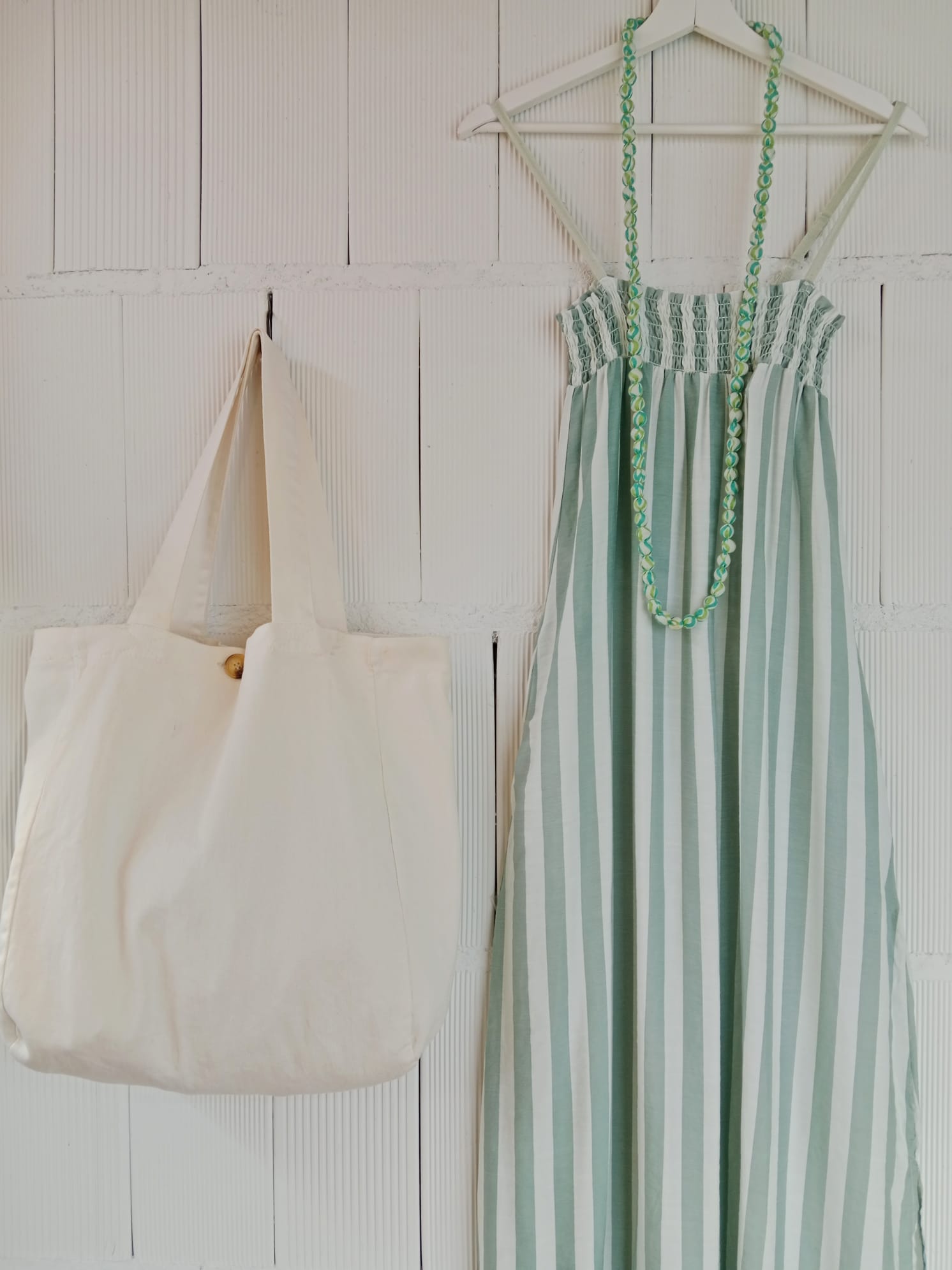 VESTIDO RAYAS MENTA