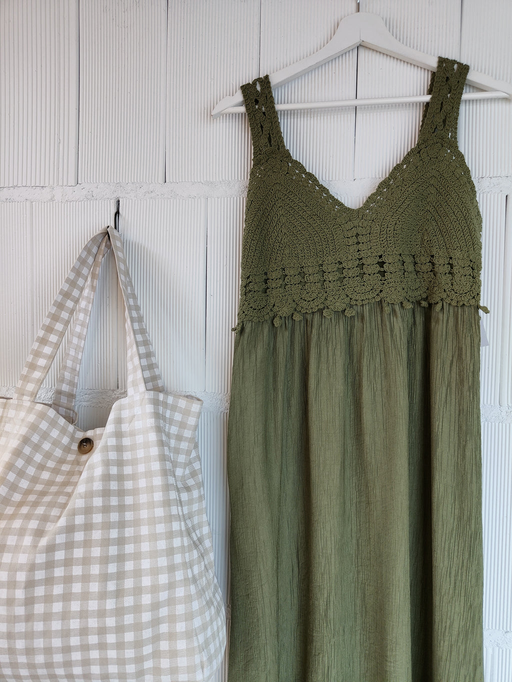 VESTIDO CROCHET VERDE