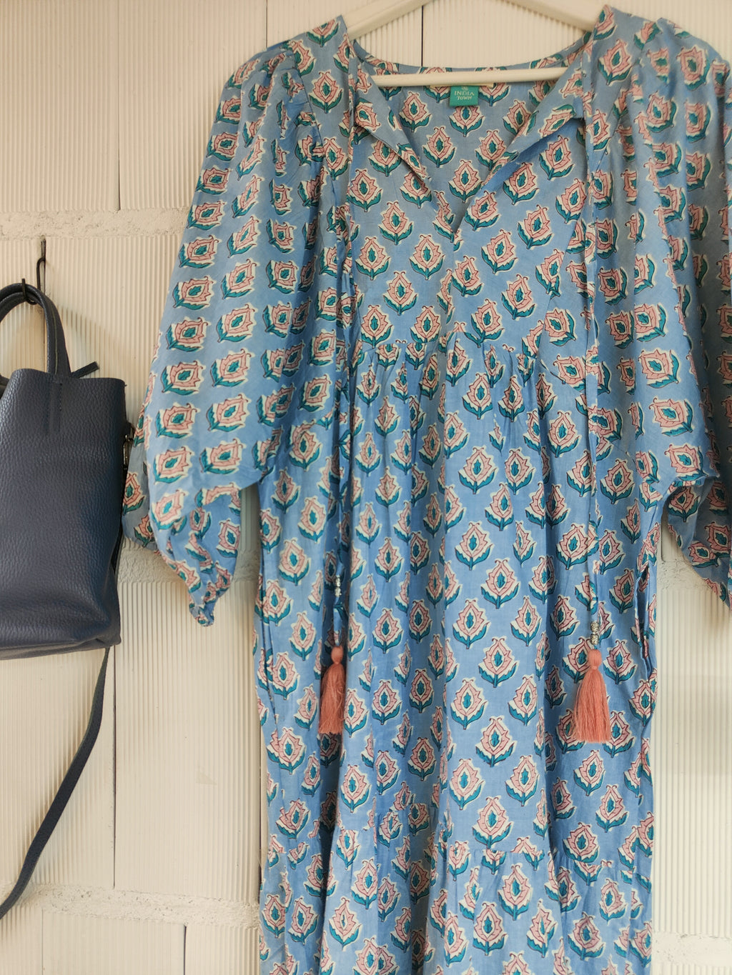 VESTIDO JARDÍN AZUL