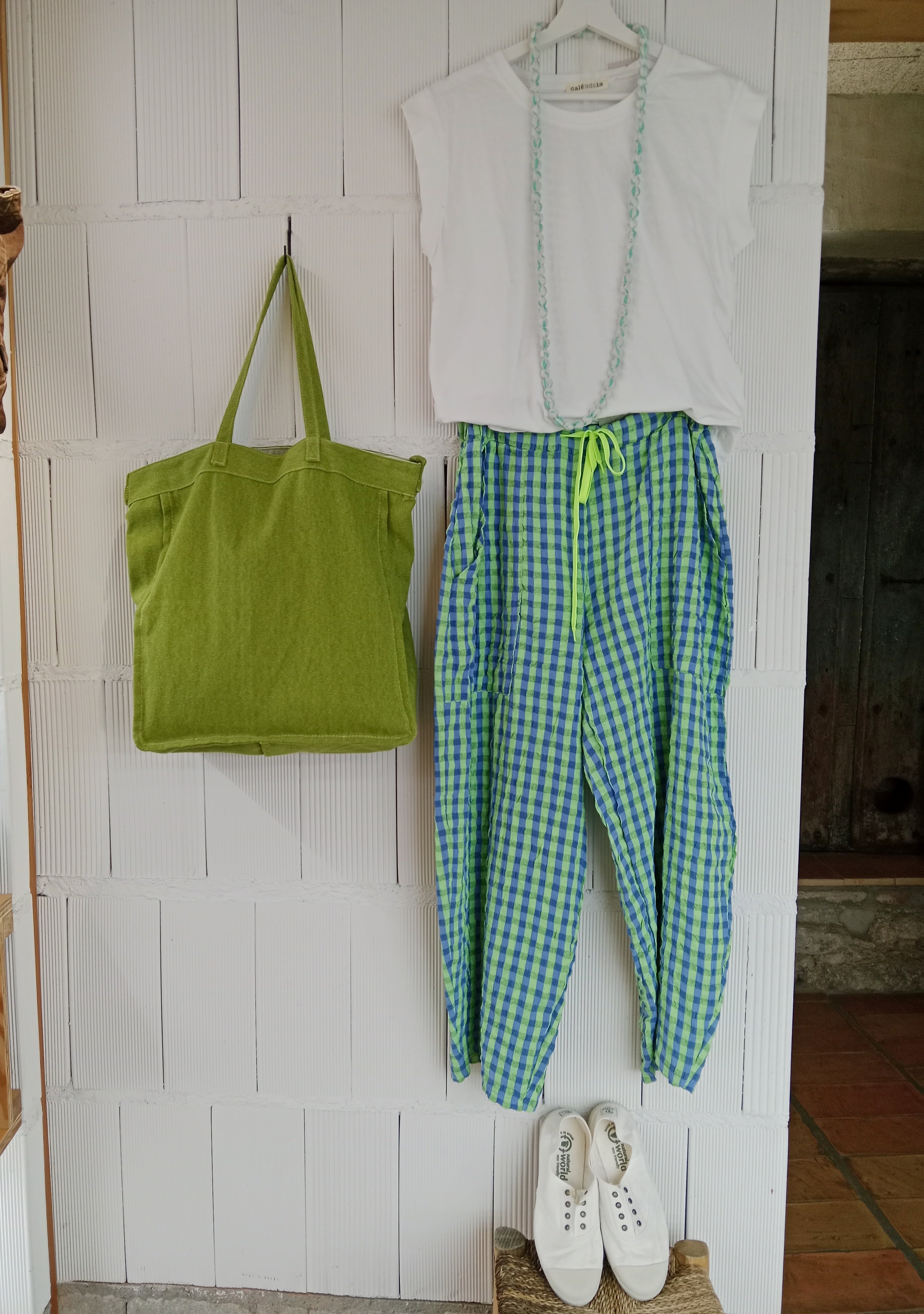 PANTALÓN CUADROS LOLA VERDE