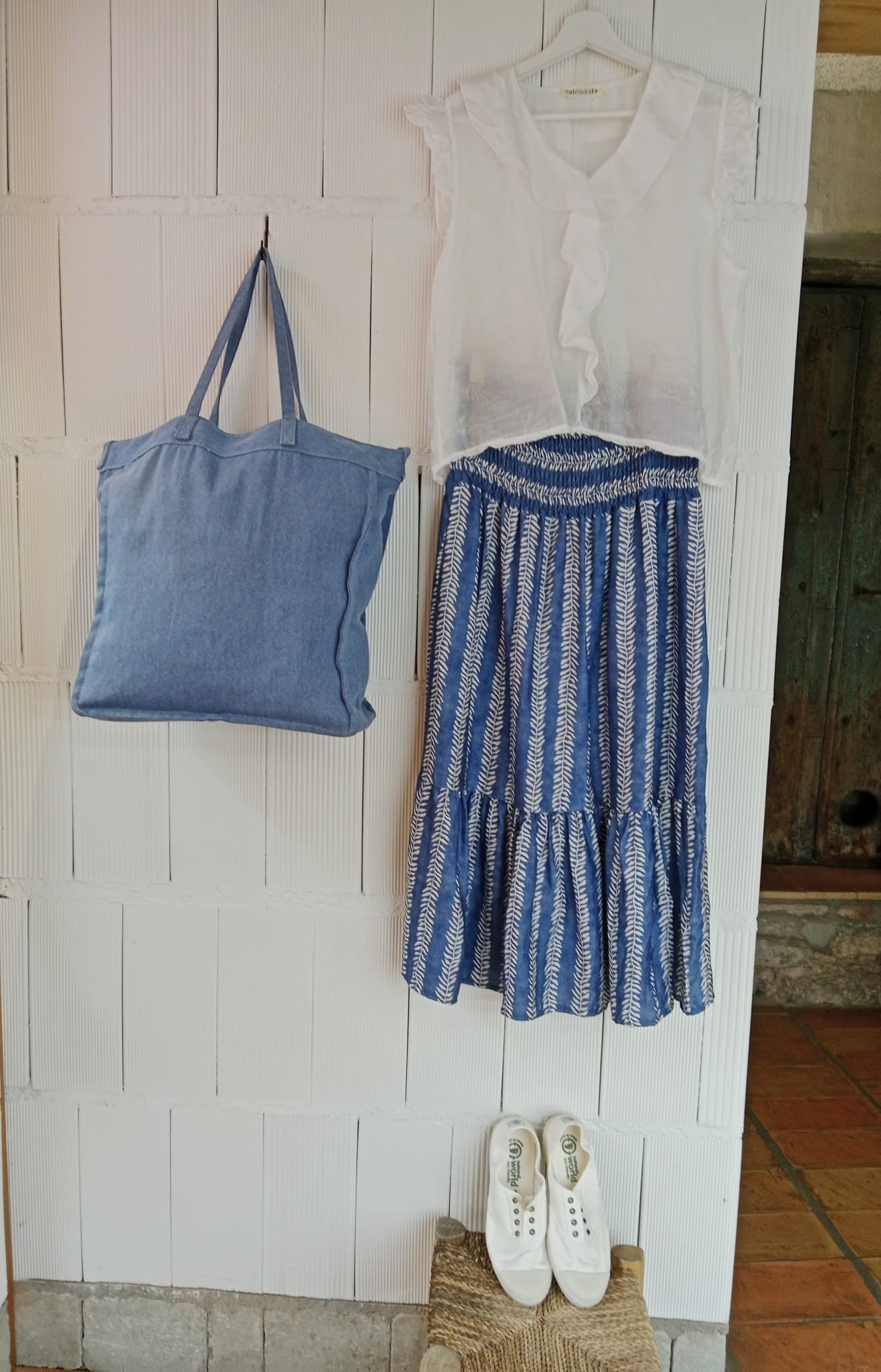 FALDA RAMILLETE BLUE