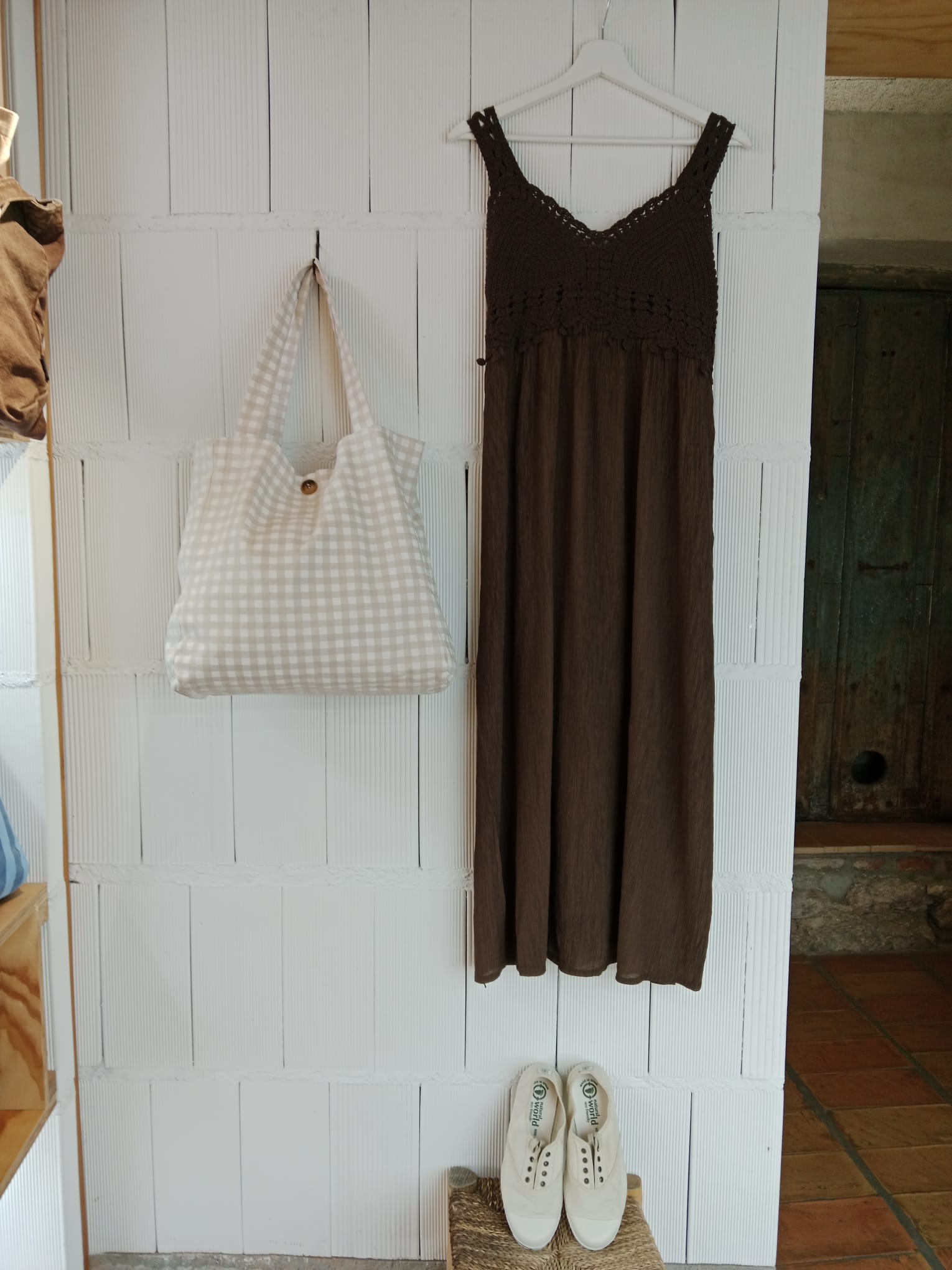 VESTIDO CROCHET CHOCOLATE